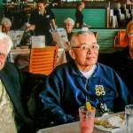 From left, friends from Everett Highs class of 1955, Jack Holl, Victor Hirakawa, Jerry Solie, Wally Hall, and Larry ODonnell have lunch at Arnies in Edmonds Sept. 19, 2007. Victor Hirakawa died Oct. 7.