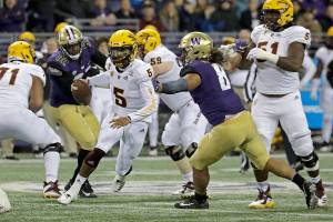 Pass rush still work in progress for UW football