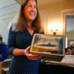 After searching her bedroom and attic for things she will never part with, Anna Marie Laurence comes downstairs with her submarine lunchbox. It was a gift from Adm. Hyram Rickover, known as the father of the nuclear Navy. (Dan Bates / The Herald)