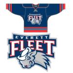 One of several nicknames considered for Everetts expansion hockey team was the Fleet. The logo and color scheme were created by Keith Flynn. (Courtesy of Everett Silvertips)