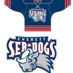 One of the nicknames suggested for Everetts expansion hockey team was Seadogs. The logo and color scheme were created by Keith Flynn. (Courtesy of Everett Silvertips)