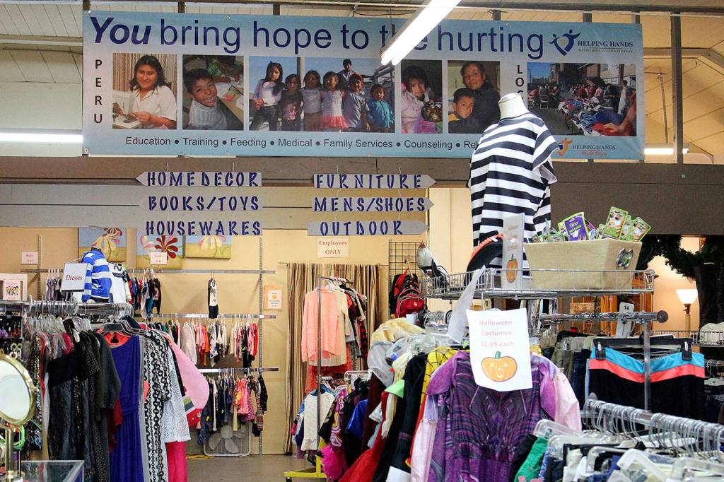 The Bothell thrift store provides self-sustaining resources to Peru and local community. (Madison Miller / Bothell-Kenmore Reporter)