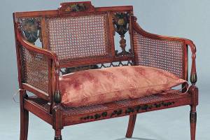 Settee inspired by Adams brothers, 18th century designers