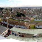 A photomosaic of the area of the Baker Heights public housing complex in Everetts Delta neighborhood east of Broadway. It is expected to be demolished. Part of the site is being redeveloped into new affordable housing, some of which will serve homeless families with students in the Everett School District. (Everett Housing Authority)