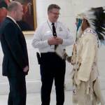 Yakama chairman in headdress denied access to Supreme Court