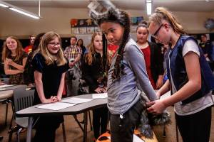 After the verdict is handed down, Sneezy the Wolf (Sophie McDonald) is handcuffed by Sheriff Kaleigh Stull. (Dan Bates / The Herald)