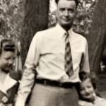 Elaine Noble Reas leans into her father, William Franklin Noble, in this photo from about 1940. Reas learned a lot about her dad from letters he wrote in 1918, when he was on the front lines of World War I. Reas, 87, recently wrote tributes about her father and two relatives who fought in World War II. She hopes other people will do the same to preserve the stories of veterans before the opportunity is lost.
