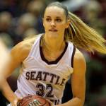 Former Snohomish High School and Seattle Pacific basketball standout Katie Benson is now an assistant coach at SPU. (Andrew Towell / Seattle Pacific / troutstreaming.com)