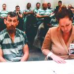 Paul Martinez makes an earlier court appearance. (Caleb Hutton / Herald file)