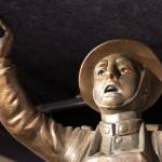 A doughboy statue at the World War I exhibit. Doughboy was slang for American soldier before G.I. replaced the term. (Kevin Clark / The Herald)