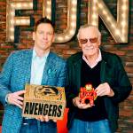 Funko CEO Brian Mariotti (left) with Stan Lee. (Funko)