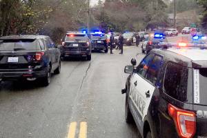 Packages were flying out the window during a robbery pursuit