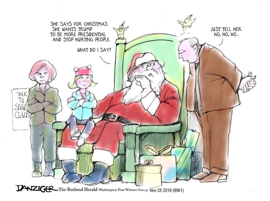 Editorial cartoons for Tuesday, Nov. 27