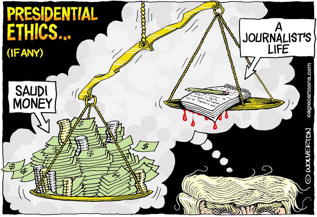 Editorial cartoons for Tuesday, Nov. 27