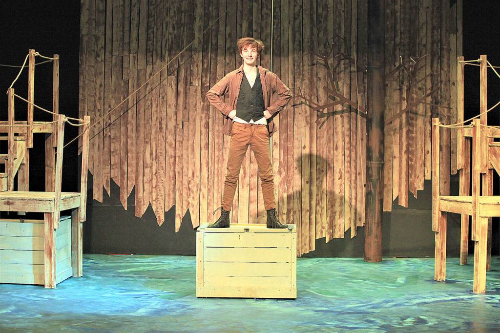 Oliver Girouard stars in the Driftwood Players production of Peter and the Starcatcher. (Dale Sutton/ Magic Photo)