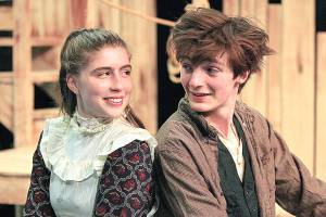 Anna Vizzare, as Molly, and Oliver Girouard, playing Peter, star in Edmonds Driftwood Players production of Peter and the Starcatcher. The prequel to J.M. Barries Peter and Wendy shows through Dec. 23 in Edmonds. (Dale Sutton/Magic Photo)