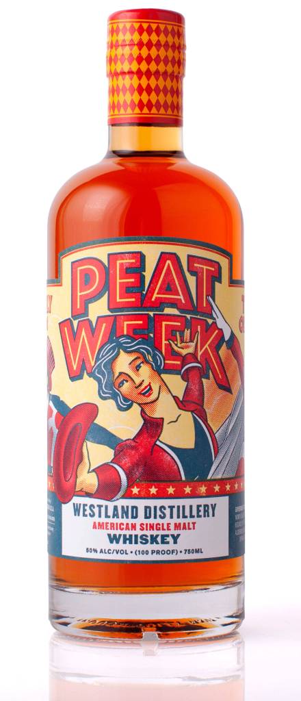 The official whiskey for Westland Distillerys fifth annual Peat Week, which kicks off Jan. 22. (Westland Distillery)