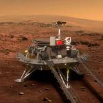 This artists rendering shows a concept design for the Chinese Mars 2020 rover and lander. (Chinese State Administration of Science, Technology and Industry for National Defense via Xinhua via AP, File)