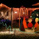 Jerry Beck and his family decorate their Clinton home with more than 30,000 lights and handmade decorations every year. More than 1,400 people came to see it in 2017. (Kevin Clark / The Herald)