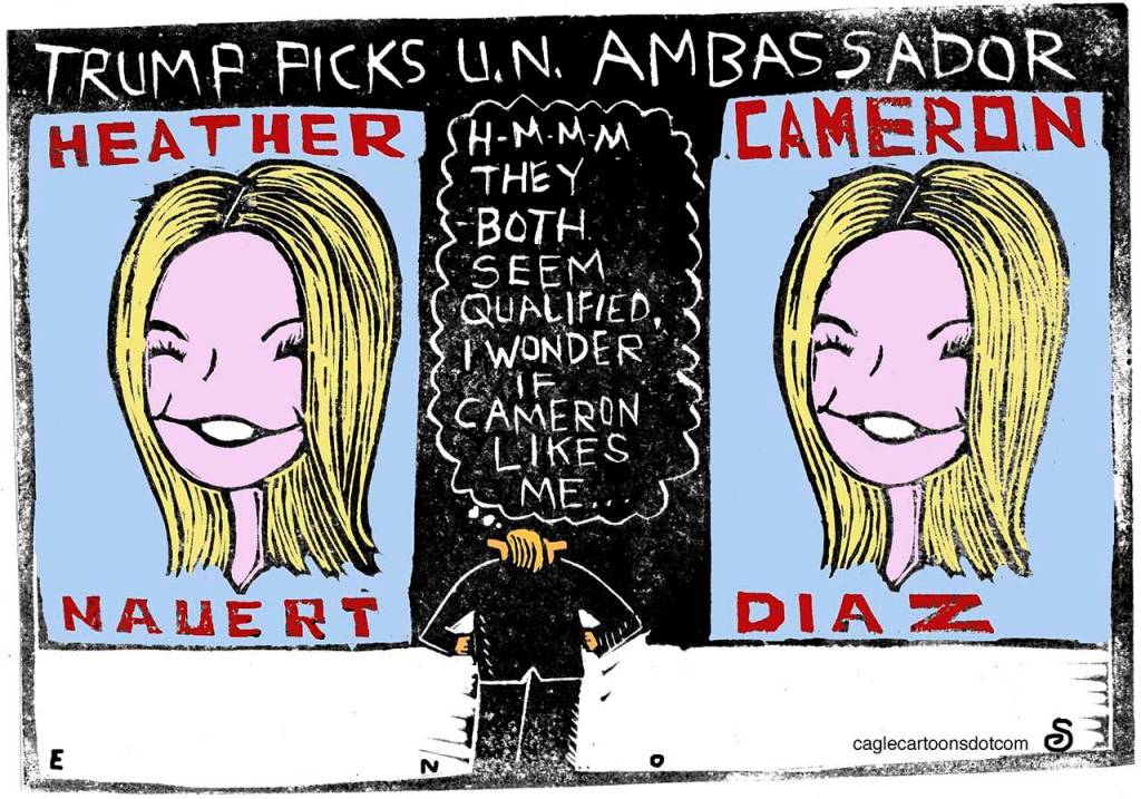 Editorial cartoons for Tuesday, Dec. 11