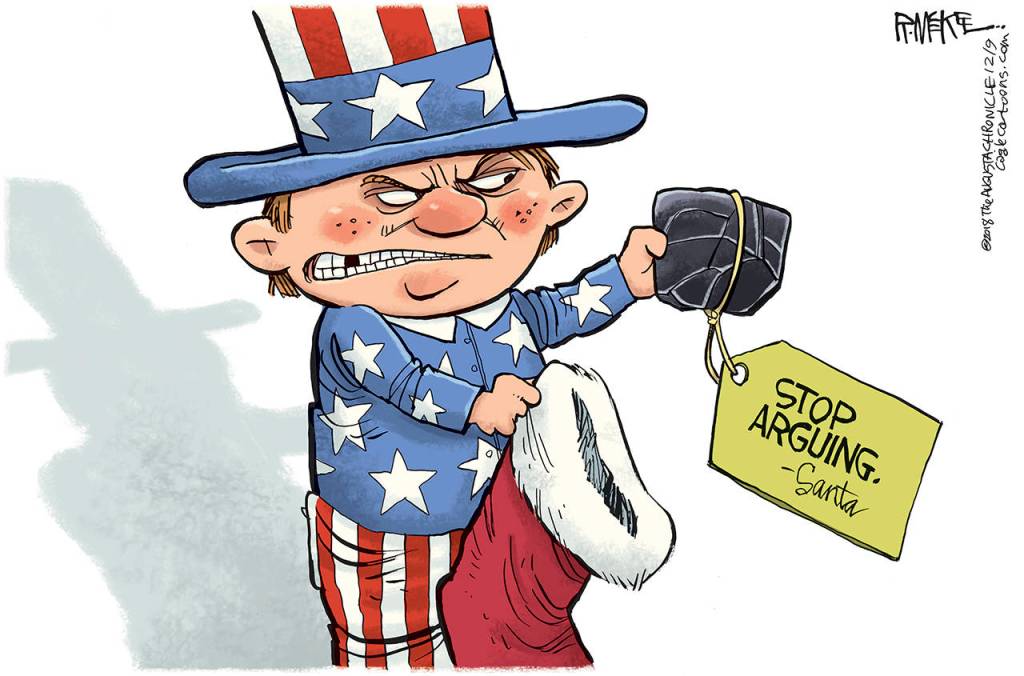 Editorial cartoons for Wednesday, Dec. 12