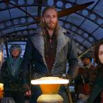 In the foreground are Robert Sheehan, Leifur Sigurdarson and Hera Hilmar in a scene from Mortal Engines. (Universal Pictures)