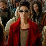 Anna Fang (Jihae) is a pilot and leader in the Anti-Traction League, a resistance group banding against the moving cities devouring Earths resources in Mortal Engine. (Universal Pictures)
