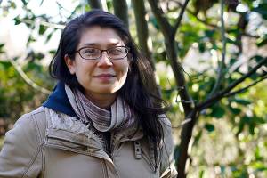 Carey Thornton, an educator at the Tilth Alliance in Seattle, is the first in a series of speakers on sustainable gardening.