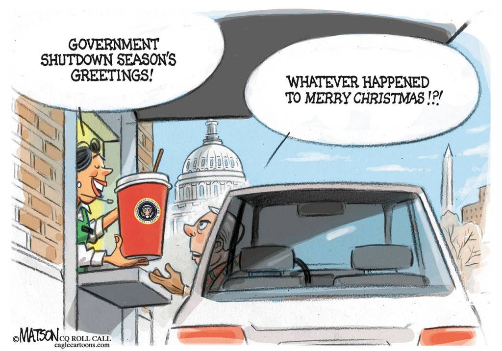 Editorial cartoons for Saturday, Dec. 15