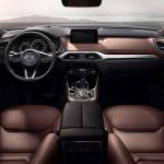 The 2019 Mazda CX-9 Signature models interior has Auburn-colored Nappa leather seating surfaces, Santos Rosewood trim and aluminum accents. (Manufacturer photo)