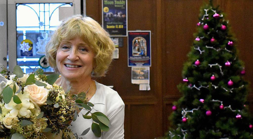 Gaylen Wada married Ed at the Everett Public Library. (contributed photo)