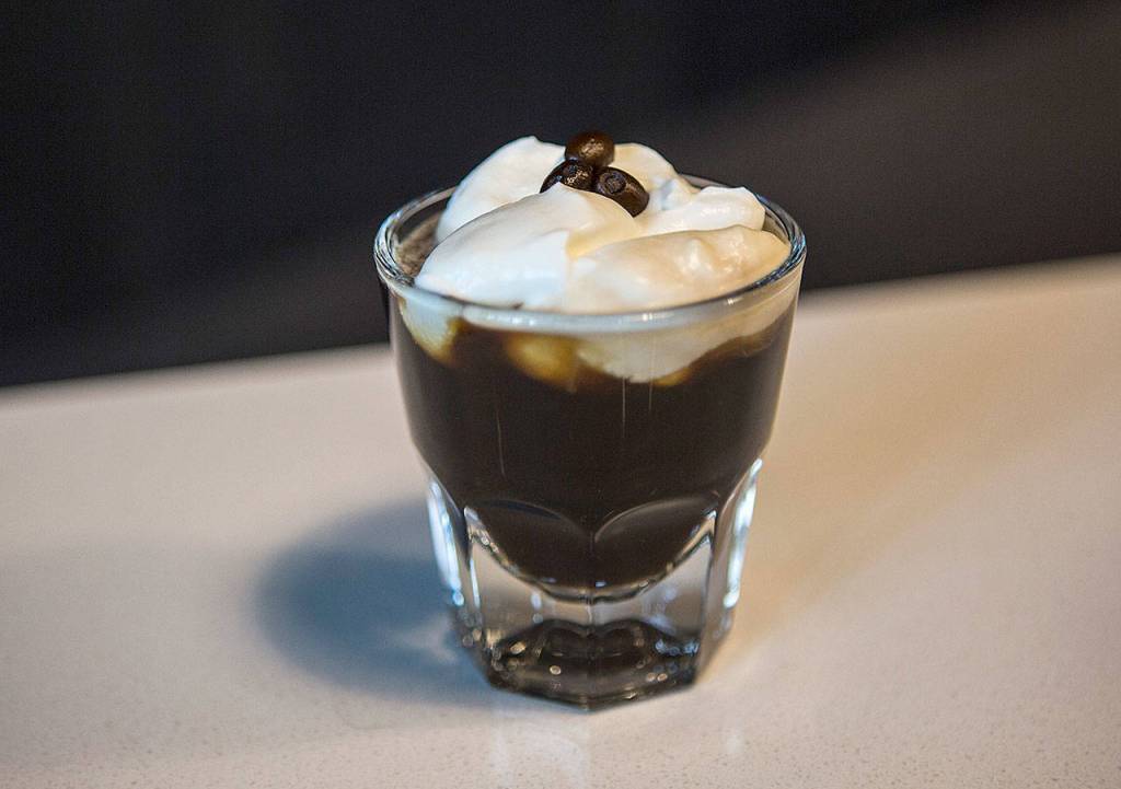 This coffee bourbon warmer calls for Bad Dog Distillerys Mad Dog Bourbon. (Olivia Vanni / The Herald)