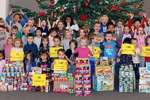 And a box of dry cereal in a pear tree