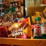 Denis Zimmermann sells snacks and beverages he used to eat as a kid growing up in Japan at Ultra House. (Emily Gilbert / Whidbey News-Times)