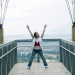 Piper Travis on the ferry. (Family photo)