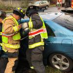 Two hospitalized after head-on along slick road in Lynnwood