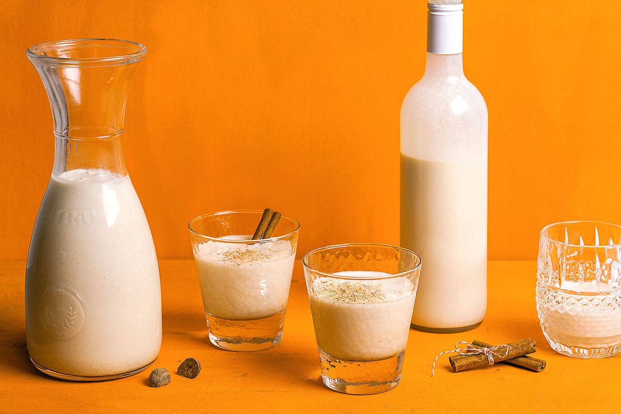Coquito can be made with or without raw eggs. Adding egg makes the drink more custard-like in texture. Without the egg, it’s still thick and creamy, but the nuances of the coconut really shine. (Photo by Goran Kosanovic for the Washington Post)