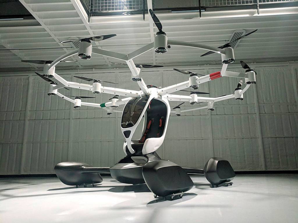 LIFT Aircraft                                LIFT Aircrafts electric-powered vertical-takeoff-and-landing aircraft, the Hexa.