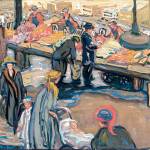 Pike Street Market, painted by Helen N. Rhodes (1875-1938) in 1927 is featured in the Painters of the Northwest: Impressionism to Modernism exhibit, opening today at the Cascadia Art Museum in Edmonds.