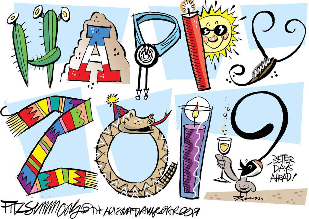 Editorial cartoons for Tuesday, Jan. 1, New Year’s Day