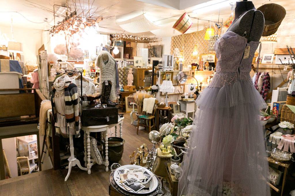 The upper level of Faded Elegance in downtown Snohomish. (Kevin Clark / The Herald)