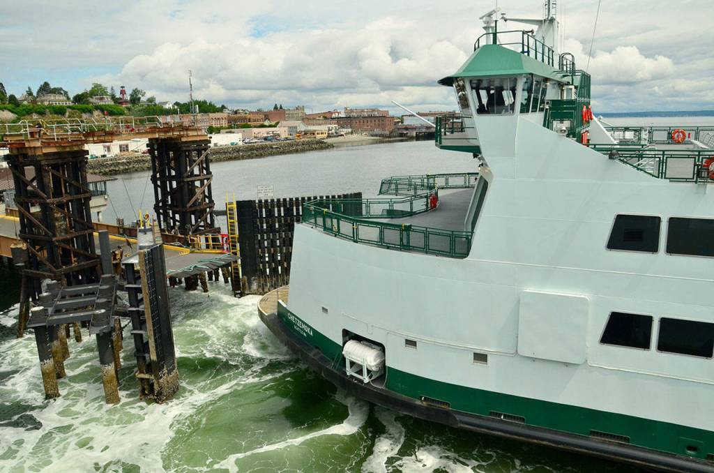 The Chetzemoka arrives in Port Townsend. (Washington State Department of Transportation)