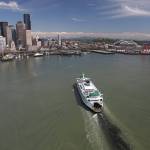 The Wenatchee heads toward Colman Dock in Seattle. (Keith Anderson / Washington State Department of Transportation)