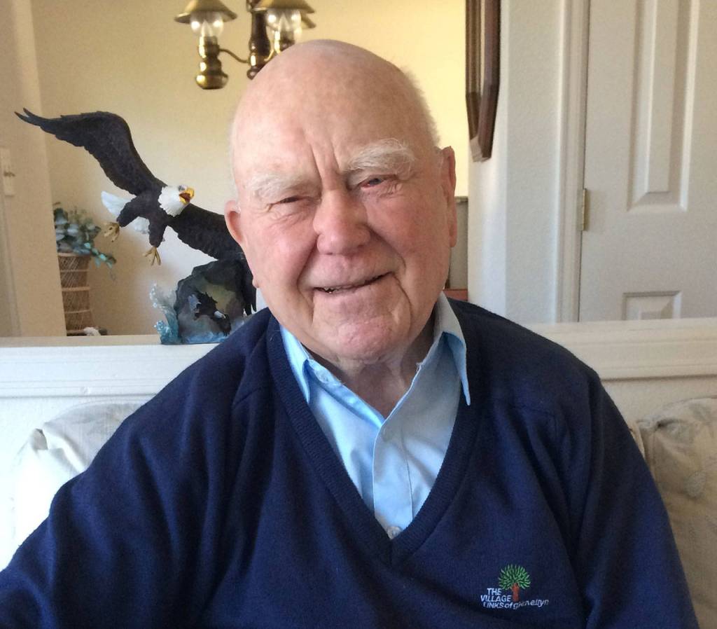 Roy Carter, pictured at his home in Sequim, served on the USS Oklahoma and survived the Pearl Harbor attack on Dec. 7, 1941. (Mary Powell)