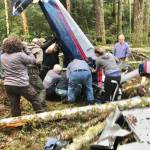 South Whidbey Fire/EMS responders were called to the site of a plane crash at Whidbey Airpark in Langley on Saturday morning. (South Whidbey Fire/EMS)