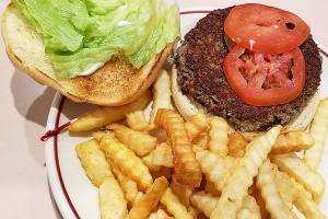 Our mission: To sample the meatless Impossible Burger