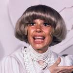 This Feb. 24, 1982 photo shows actress Carol Channing at the Grammy Awards in Los Angeles. (AP Photo/Doug Pizac, File)