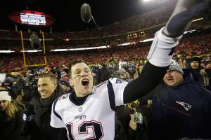 Brady and the Patriots headed back to the Super Bowl