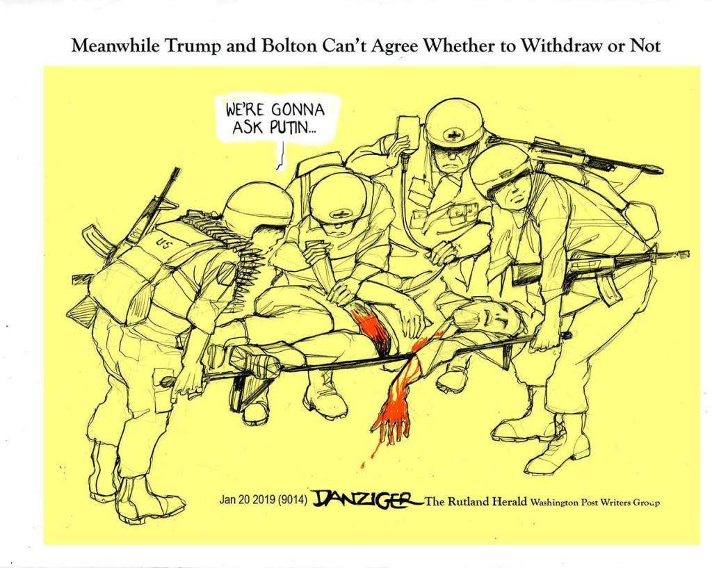 Editorial cartoons for Wednesday, Jan. 23