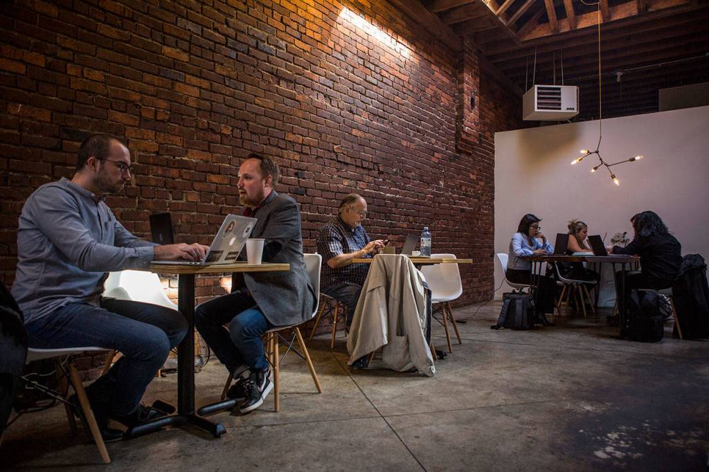 Everetts Narrative Coffee has a San Francisco-like vibe. (Olivia Vanni / The Herald)